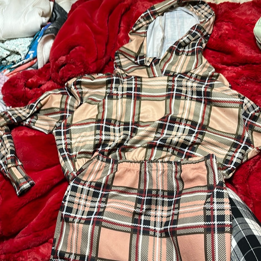 Shine Plaid outfit. Never worn.